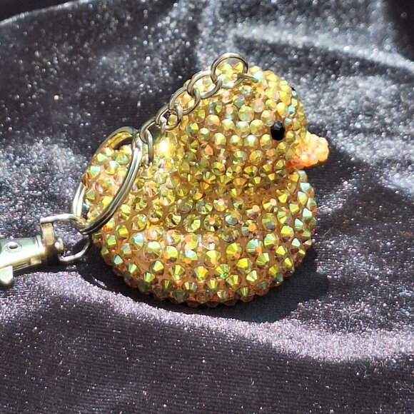 Rubber Ducky Keychains/Bag Charms, Bling Rubber Ducks, Bedazzled Ducks - Picture 10 of 15